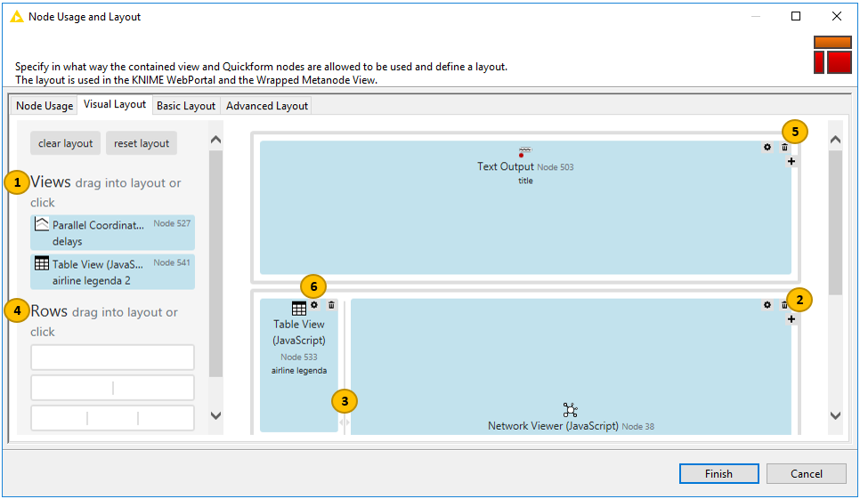  component layouting editor