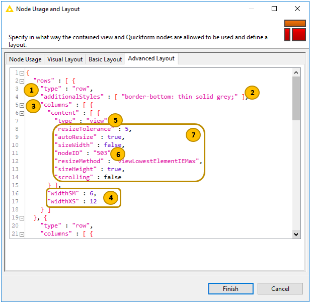  component layouting editor advanced