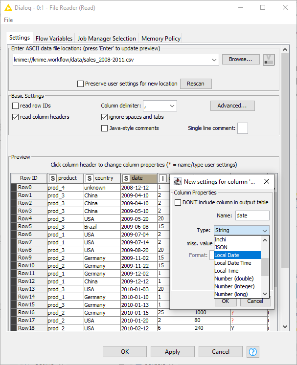 14 file reader dialog