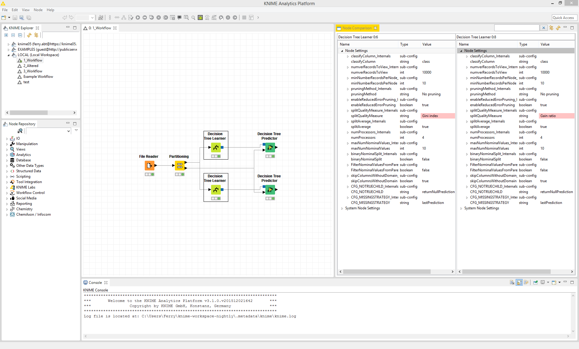 05 node comparison view