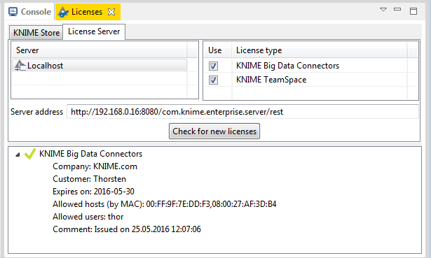 06 license server view