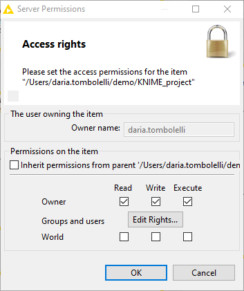 img server permissions