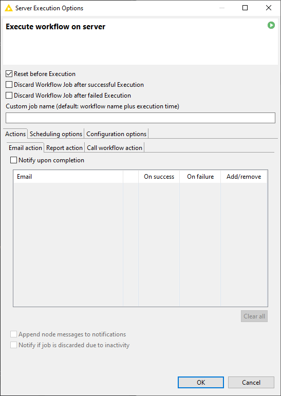 img standard execution options