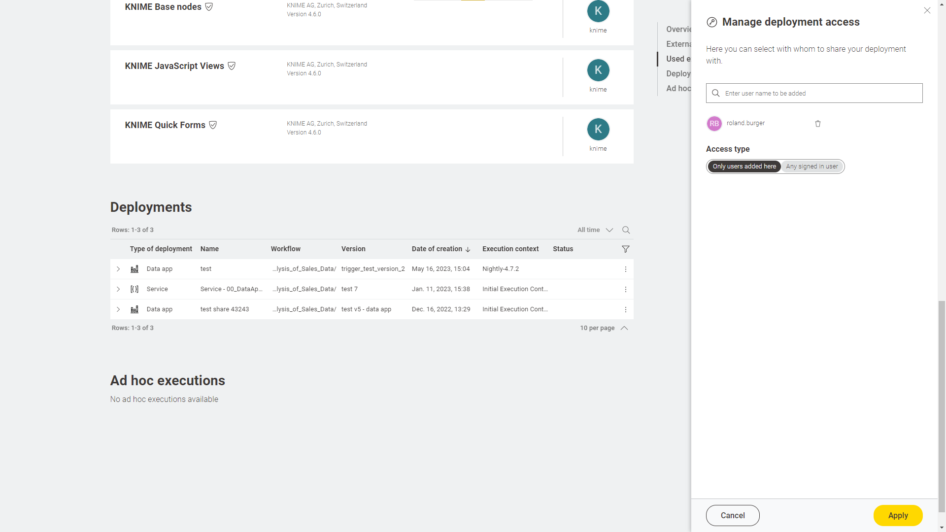 img manage deployment access