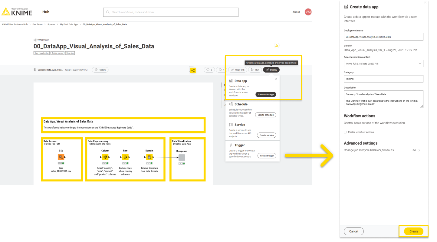 16 deploy workflow as data app