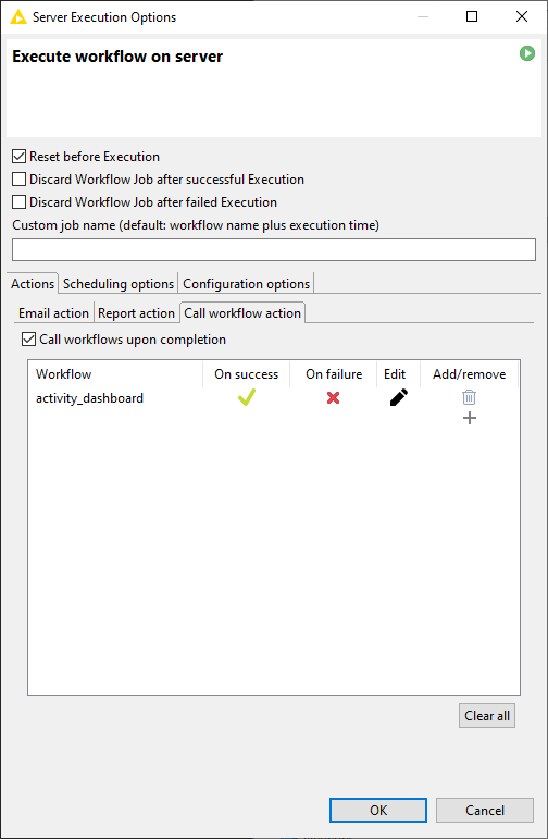 img standard execution options callworkflow