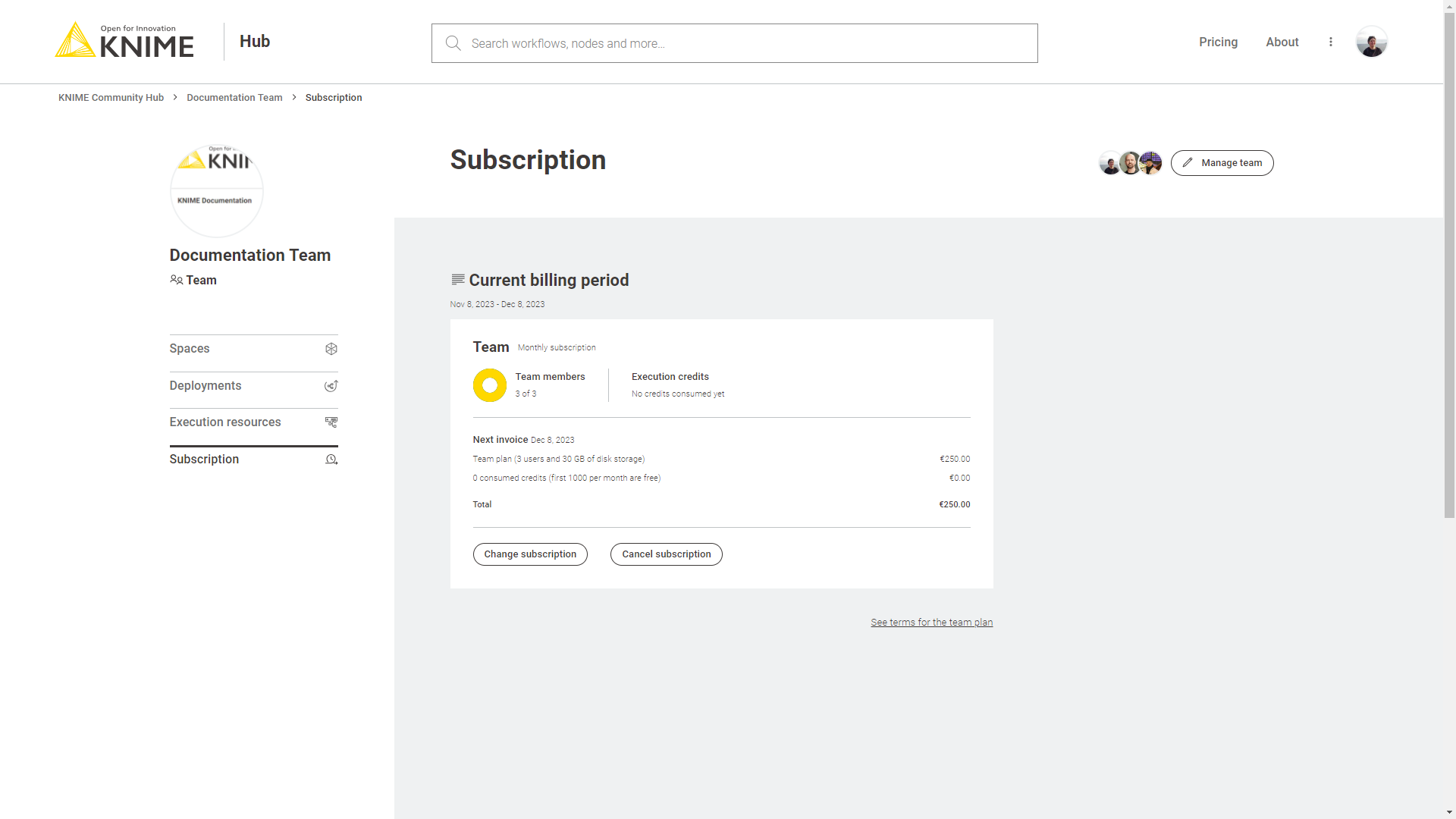 img subscription with execution