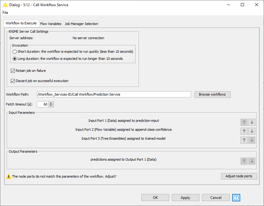 img call workflow service config adjust