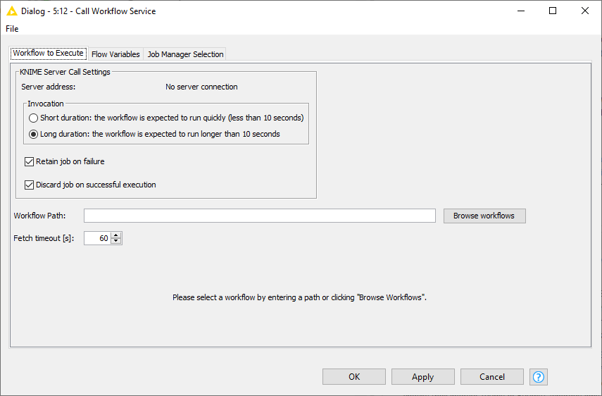 img call workflow service config