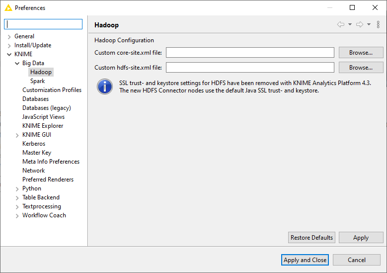 040 hdfs preferences