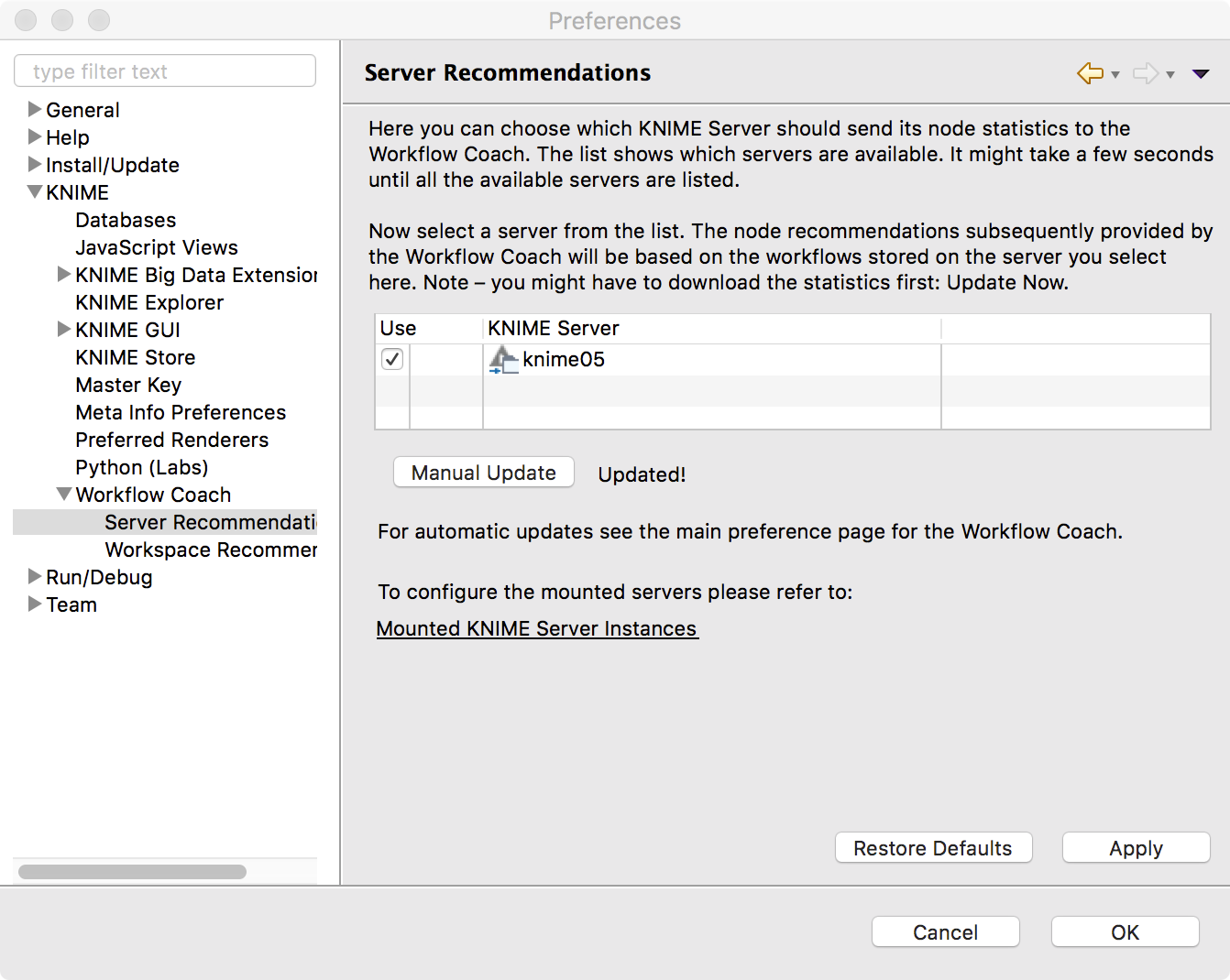 10 ap recommendation settings