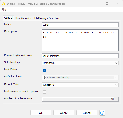 04 value selection configuration dialog