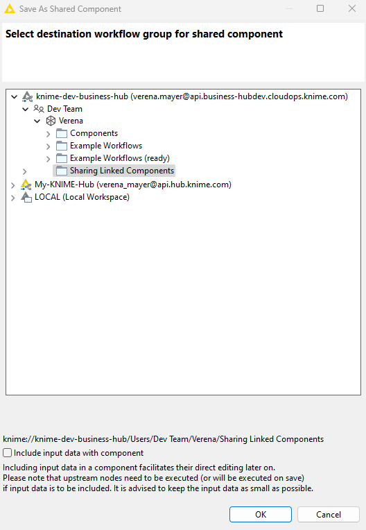 08 save as shared component hub space