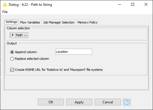 05 path to string config