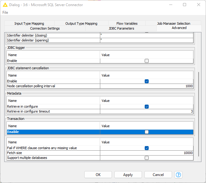 020 mssqlserver synapse disable transactions