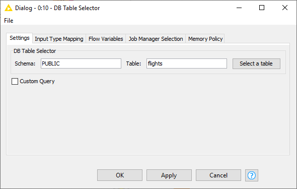 030 tableselector hidden