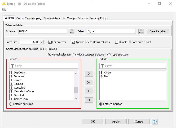 060 delete table