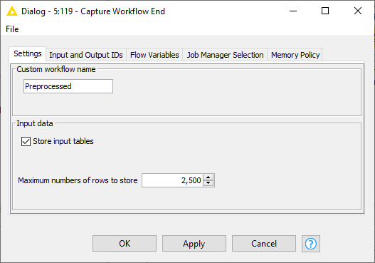 03 capture workflow end config