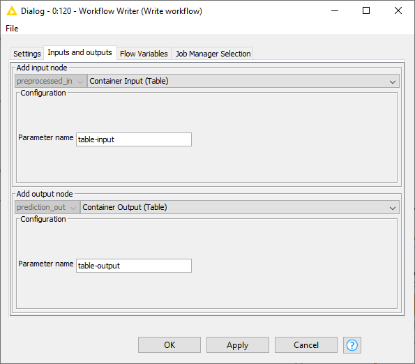 04 workflow writer config io tab