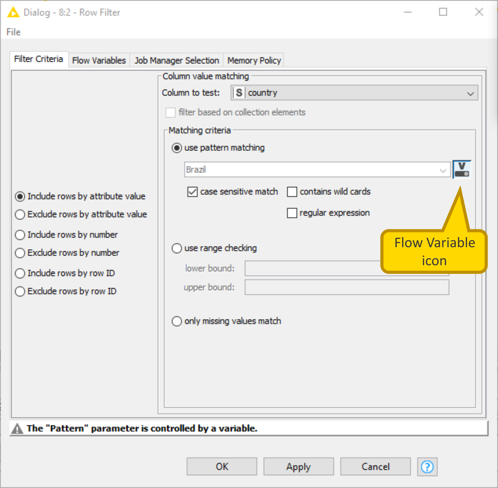 02 row filter dialog
