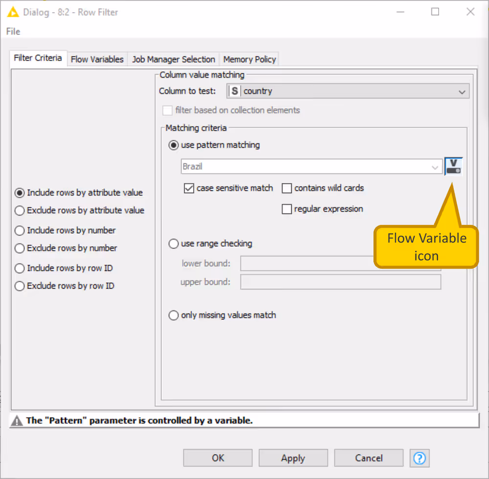 02 row filter dialog cui