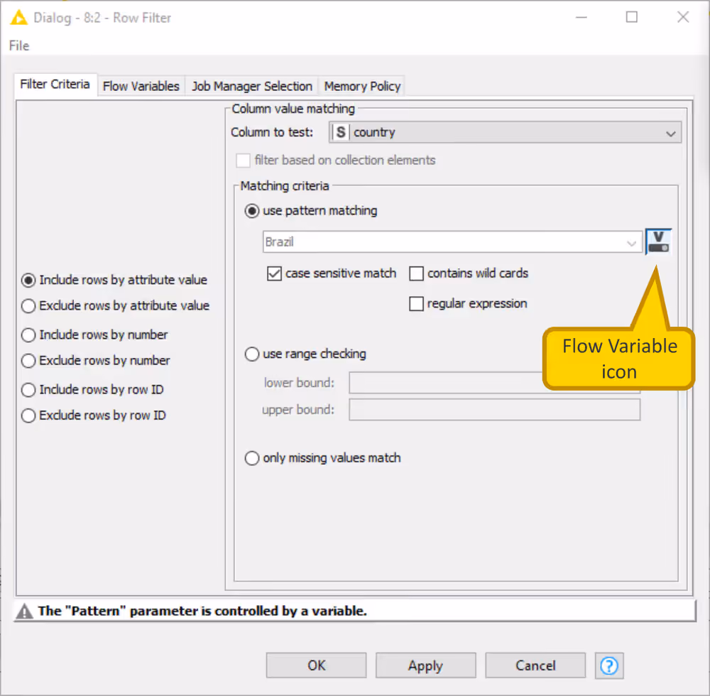 02 row filter dialog cui