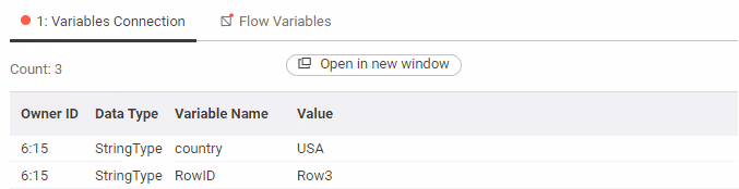 02 table row to variable output