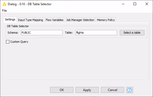 030 tableselector hidden