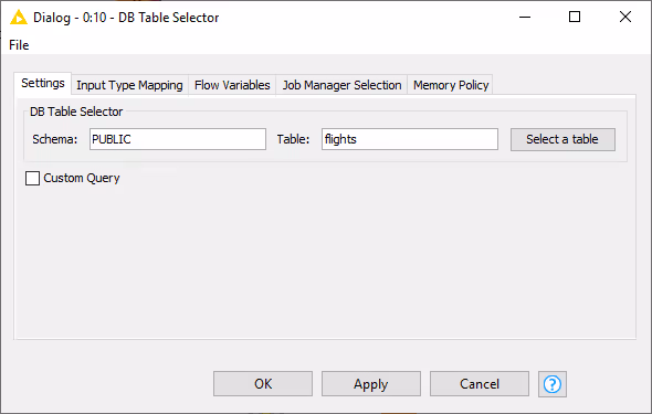 030 tableselector hidden