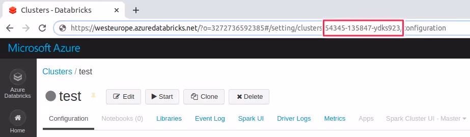 Cluster ID on Azure