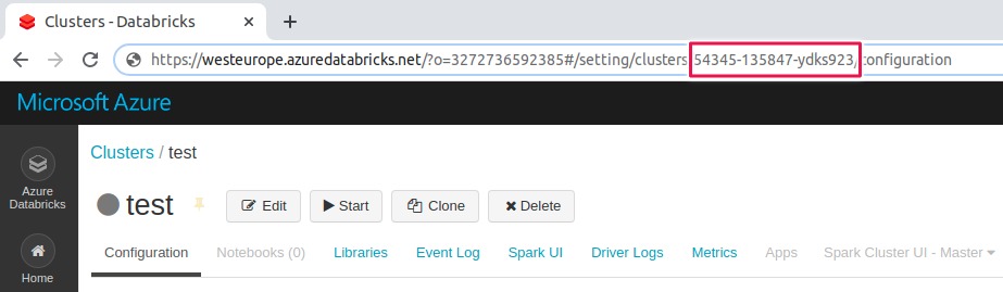 Cluster ID on Azure