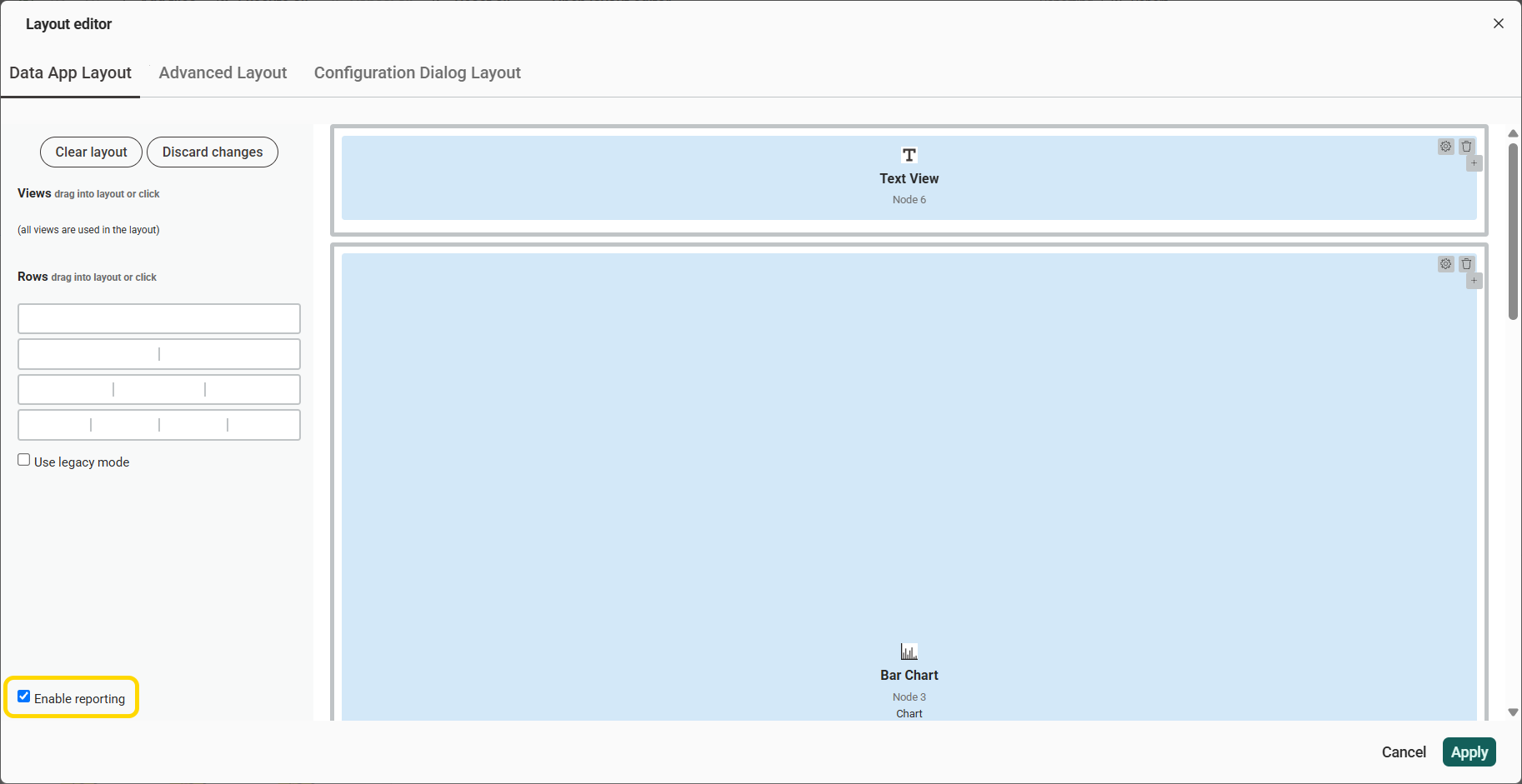 03 enable reporting