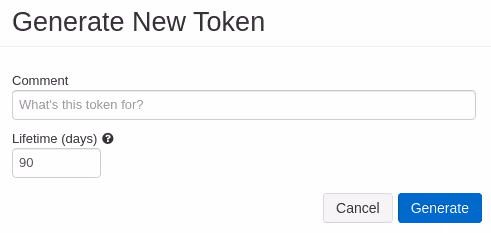Generate new token