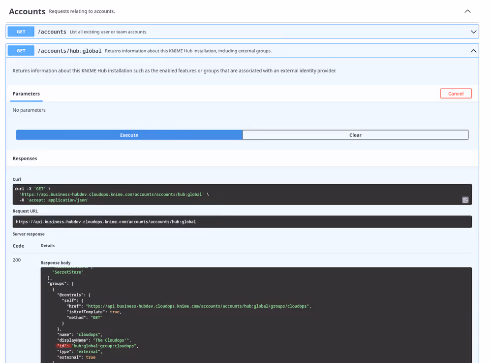 Finding external group ID