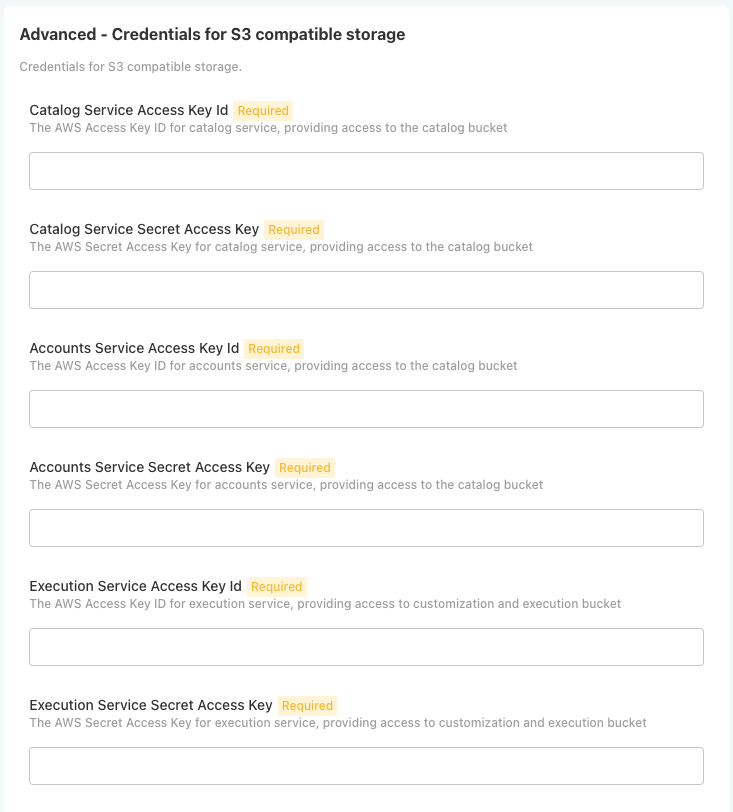 Advanced S3 Credentials Configuration