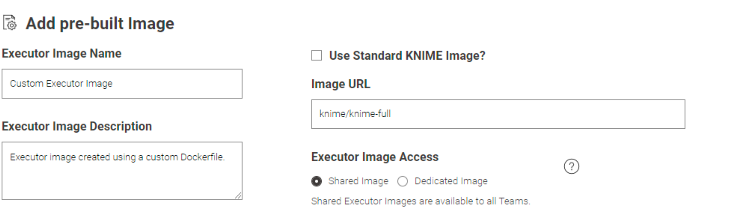 Add image from an external registry