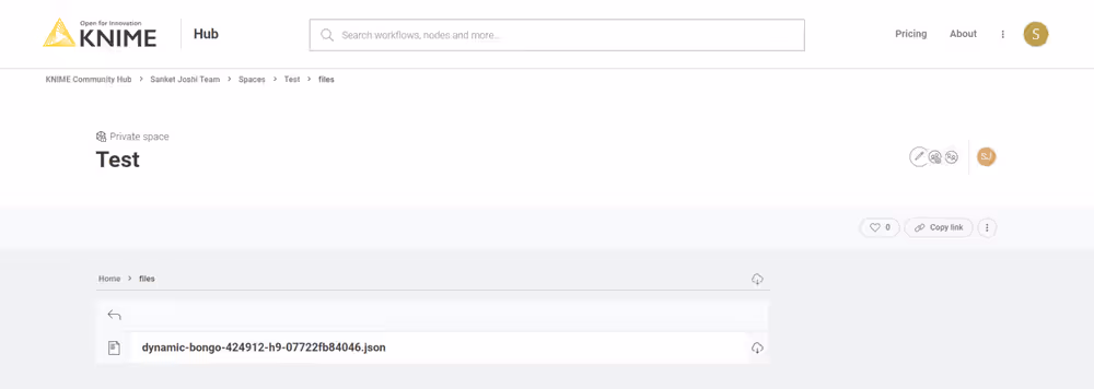 Google Cloud folder structure