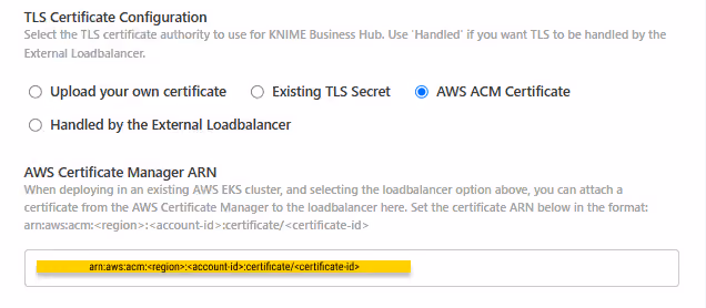 AWS ACM certificate