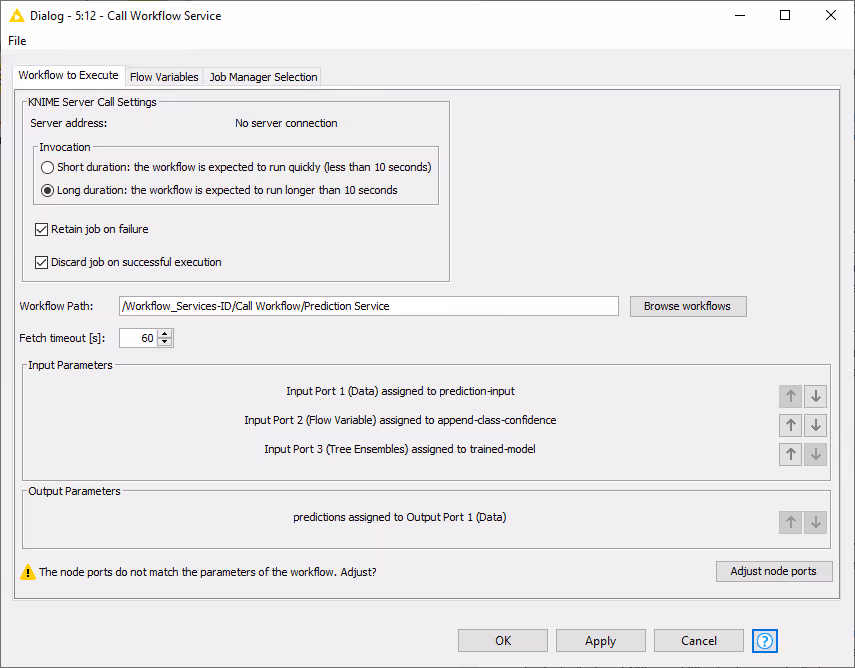 img call workflow service config adjust