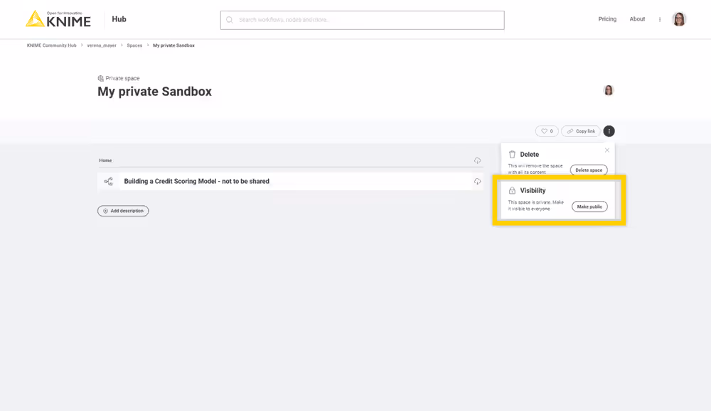 img change space visibility