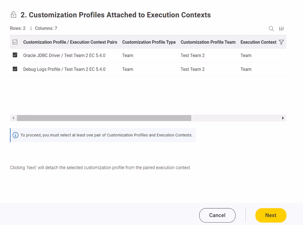 img customization profile detach Hub admin ec selection
