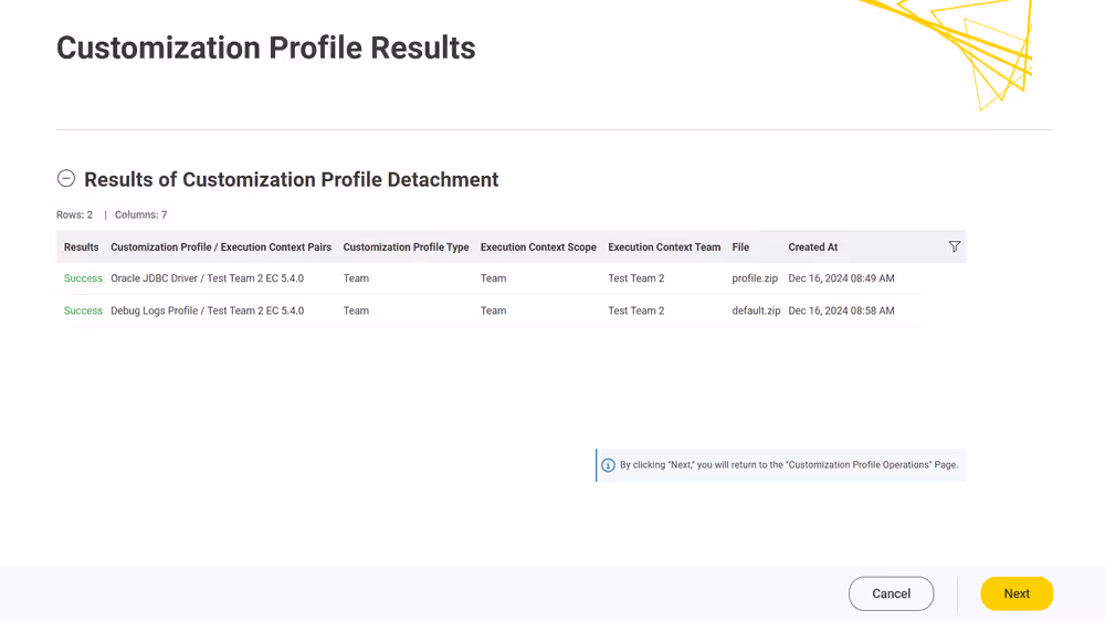 img customization profile detach Hub admin selection