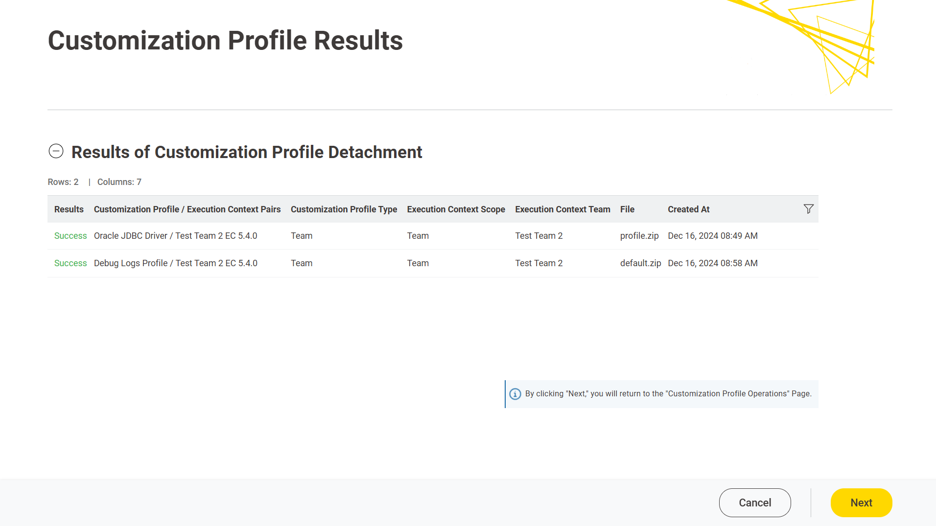 img customization profile detach Hub admin selection