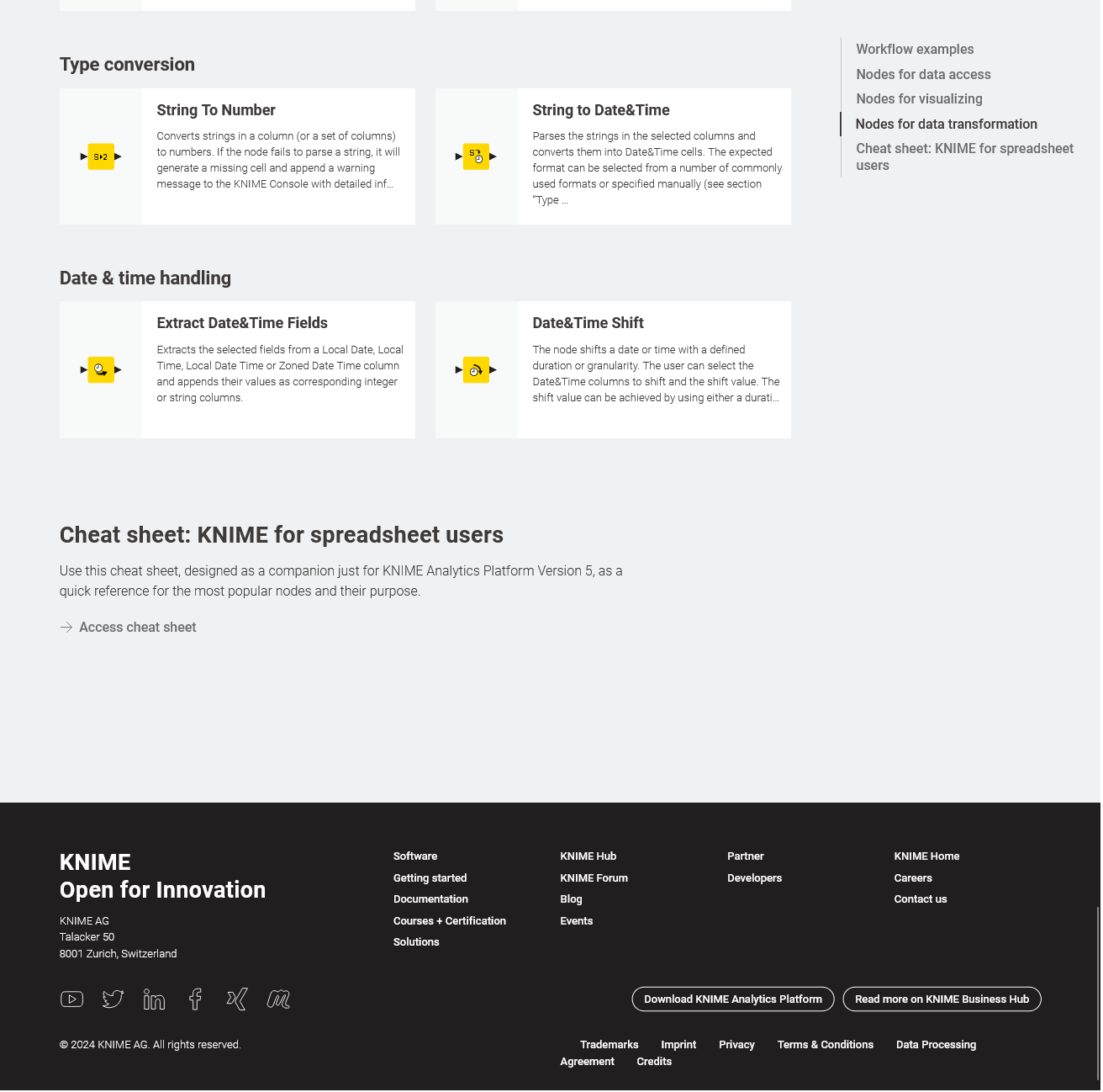 Additional links in a collection on KNIME Hub