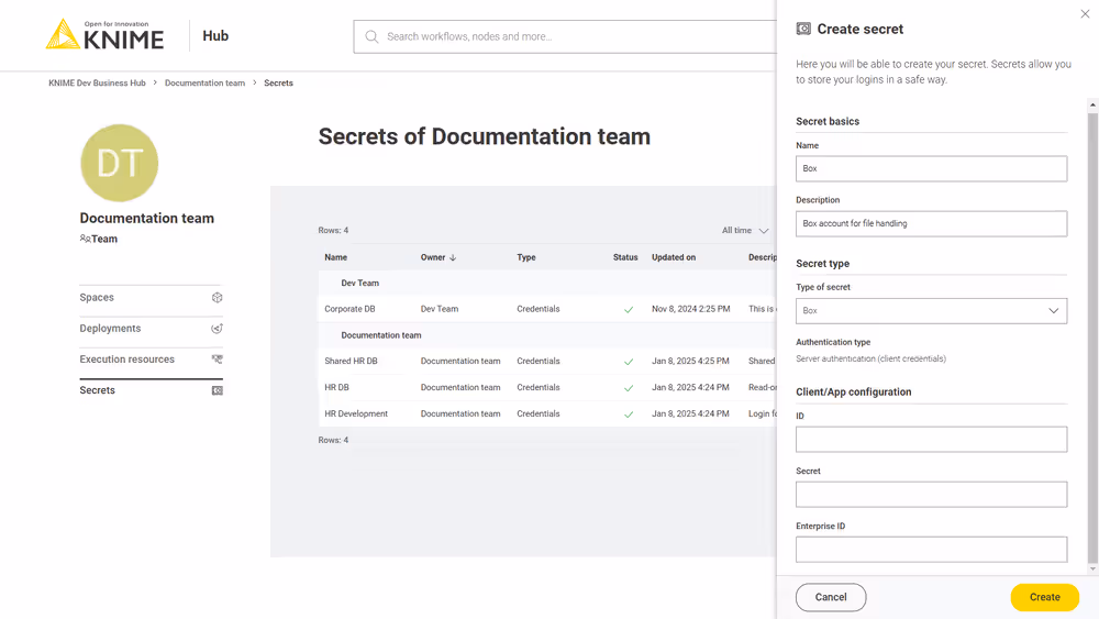 img secrets box server