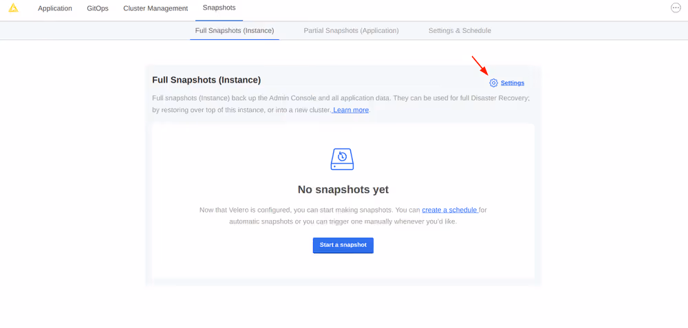 img snapshot settings