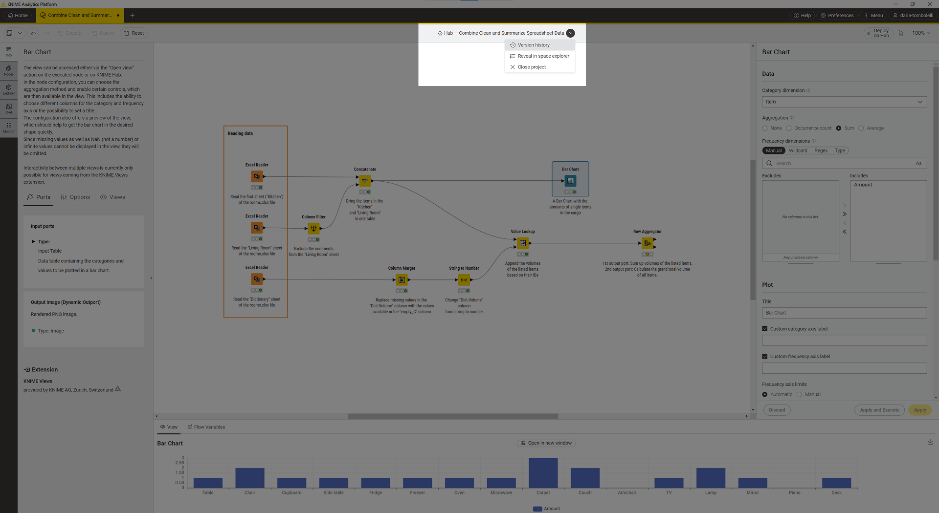 img version history menu