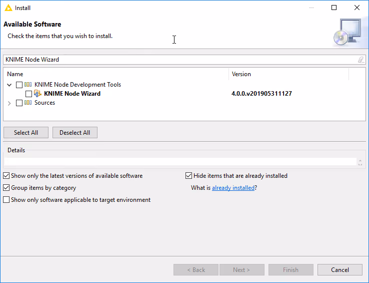 install node wizard