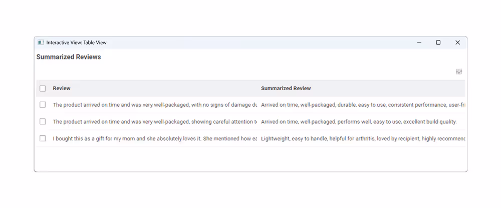 llm prompter results