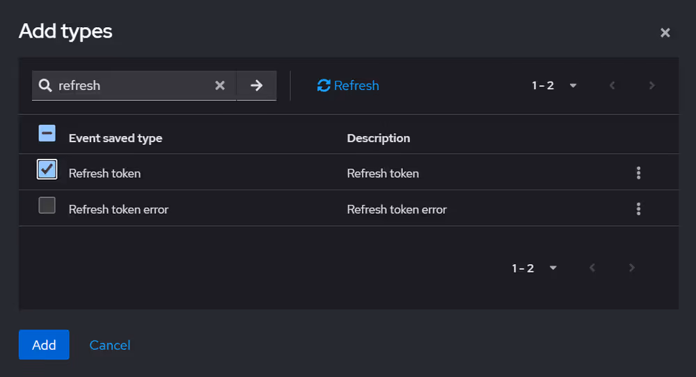 Add saved types in Realm Settings > Events > User events settings
